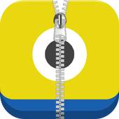 Funny Minion Zipper Screenlock 1.0