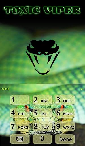 Toxic Viper Animated Keyboard   Live Wallpaper screenshot 5
