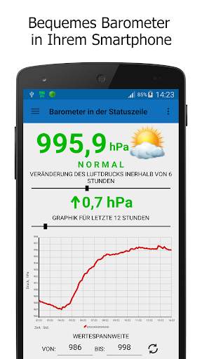 Barometer in der Statuszeile screenshot 1