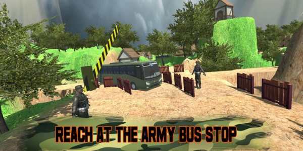 winter Army Bus Driver Simulator 2018 screenshot 1
