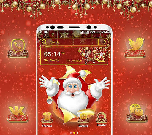Christmas Santa Launcher Theme screenshot 2