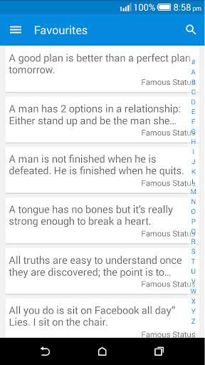 Best Status Collection screenshot 5