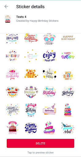 Happy Birthday Stickers for WA screenshot 2
