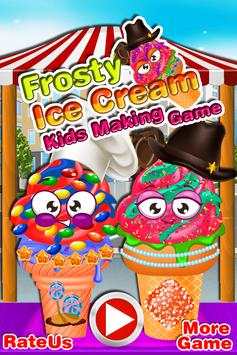 Frosty Ice Cream kids Making Game screenshot 1