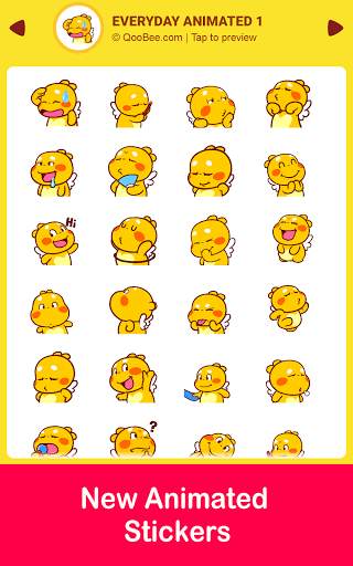 QooBee Agapi WAStickerApp screenshot 1