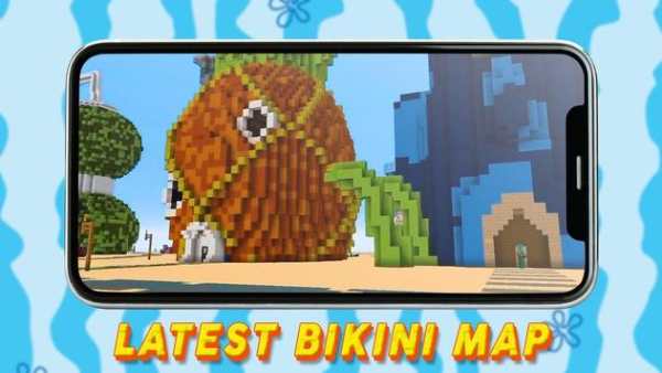 3D Bikini Bottom World In Minecraft screenshot 2