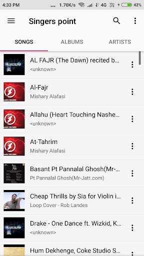 Singers Point -Music player screenshot 2