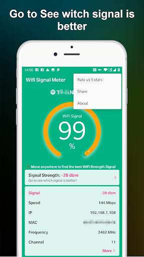 WiFi Signal Strength Meter screenshot 5