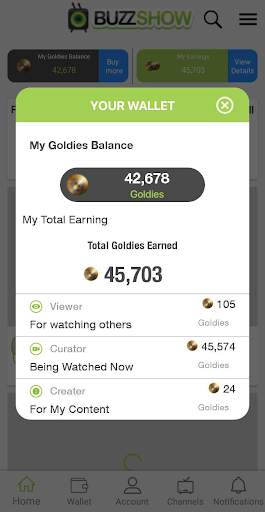 BuzzShow – Watch. Share. Reward. Earn! screenshot 1