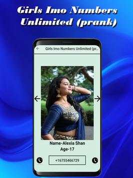 Girls Imo Numbers Unlimited (prank) screenshot 4