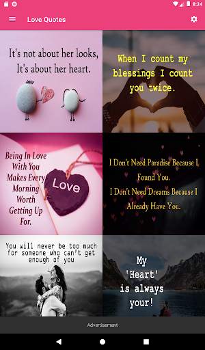 Romantic Love Quotes & Status Images screenshot 7