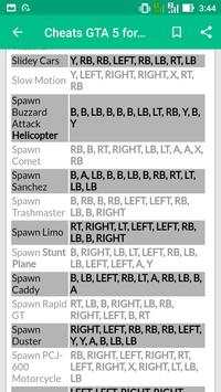 Cheats GTA 5 for PS3 screenshot 3