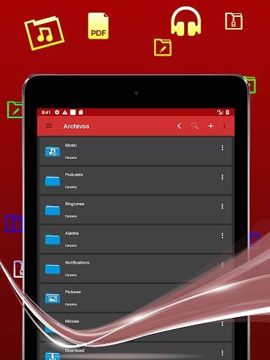 Admin de descargas y archivos, navegador - eFiles screenshot 8
