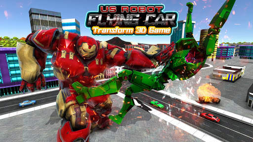 US Robot Flying Car Tansform 3D Game screenshot 2