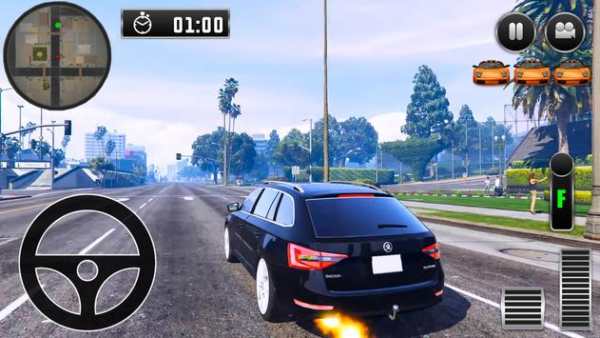 City Driving Skoda Car Simulator screenshot 1