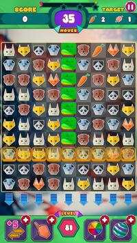 Animal Match 3 Paper Jewel screenshot 2