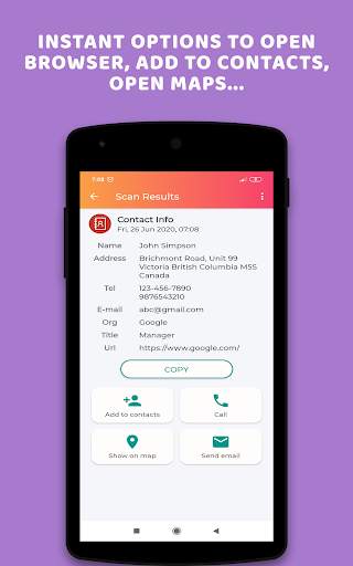 Fast QR Scanner - Barcode Scanner, QR Code Reader screenshot 5