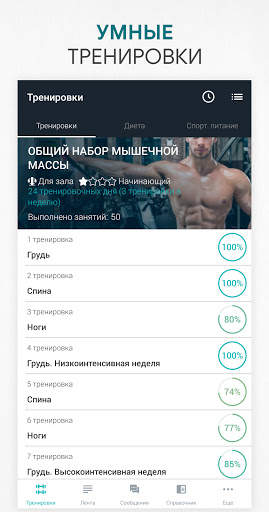Фитнес тренировки в зале, дома скриншот 1