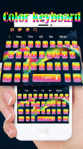 Color Rainbow Keyboard Theme screenshot 1