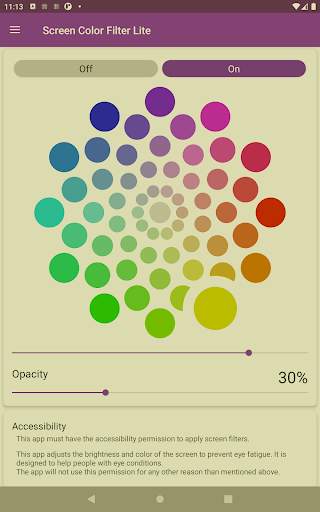 Screen Color Filter Lite screenshot 9