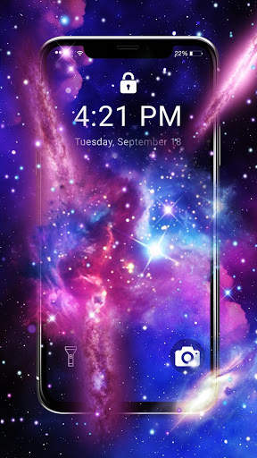 Beautiful Galaxy APUS Live Wallpaper screenshot 1