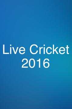 Live Cricket Scorecard 2016 screenshot 1