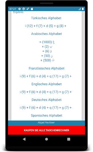 Abjad Rechner | Numerologie | Ebced screenshot 3
