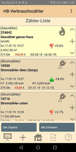 HB-Verbrauchszähler Lite screenshot 1