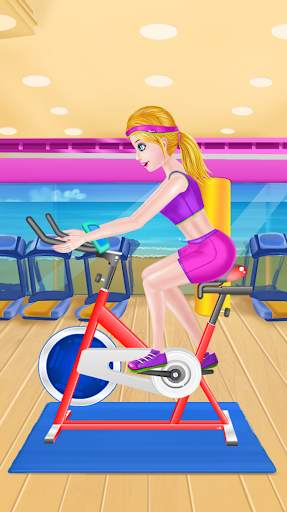 Girl Workout at Gym скриншот 1