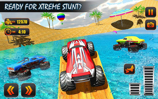 Monster Truck Water Surfing 3D screenshot 2