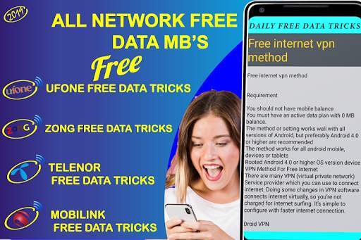 Daily Free internet Data 3g 4g free data Tricks screenshot 4