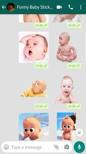 Stickers🥳Funny Baby WAStickerApps for WhatsApp screenshot 5