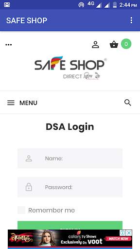 SAFE SHOP LOGIN APP screenshot 3
