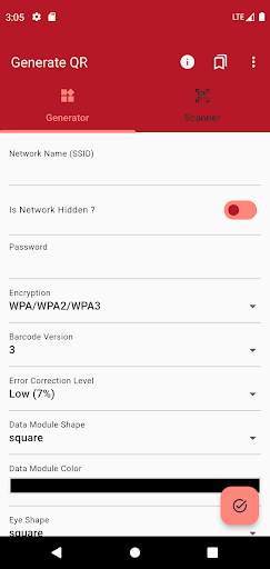 WiFi QR Code Generator screenshot 1