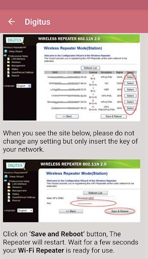 Wifi Repeater Configuration Guide screenshot 4