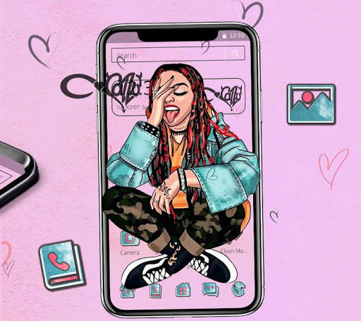 Hip Hop Fashion Crazy Girl Theme screenshot 3