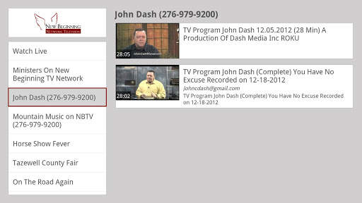 New Beginning TV Network screenshot 3
