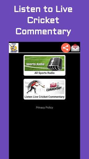Suno Cricket Radio: Listen Live Cricket Commentary screenshot 1