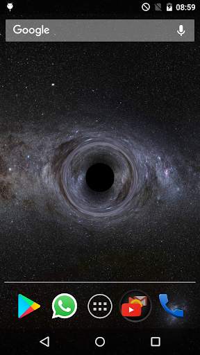Realistic Black hole live wallpaper screenshot 2