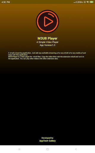 m3u8 - Play from online URL screenshot 3