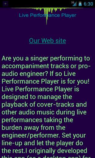 Live Performance Music Player screenshot 4