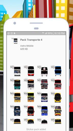 Stickers de Transporte para WhatsApp WAStickerApps screenshot 8