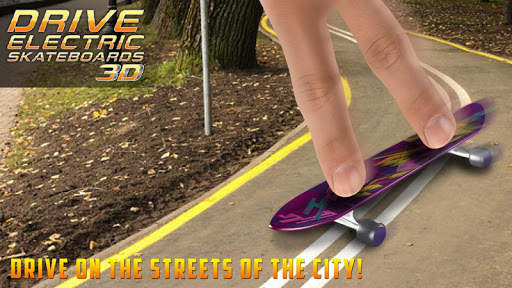 Drive Electric Skateboard 3D Simulator in City screenshot 2