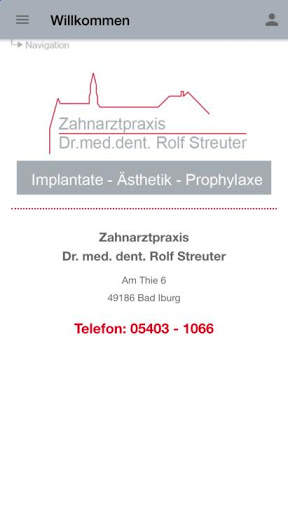 Zahnarzt Dr. Rolf Streuter screenshot 2