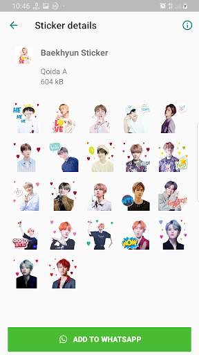 EXO WAStickerApps KPOP Idol for Whatsapp screenshot 1