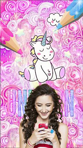 Surprise Dolls Unicorn Glitter Coloring Pages screenshot 1