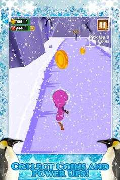 3D Frozen Girly Run Game FREE screenshot 3