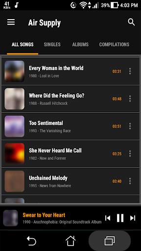 Air Supply All Songs with Lyrics screenshot 1