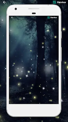 Night Forest Live Wallpaper 5 تصوير الشاشة