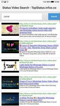 Status Video Search - 30 Sec Status Download screenshot 2